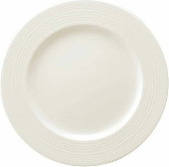 Ariane Eclipse Plate Desert made of Porcelain White with Diameter 15cm
