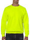 Gildan 18000 Men's Long Sleeve Promotional Sweatshirt Safety Green