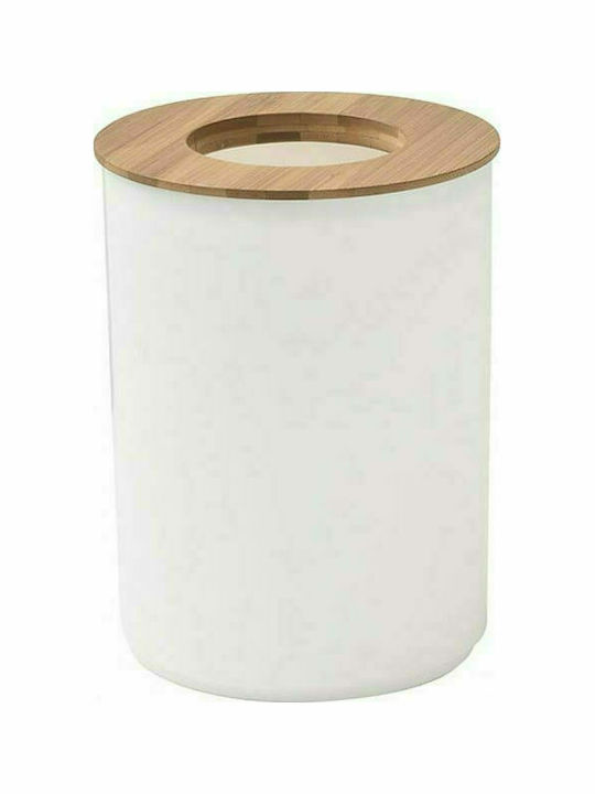 Aria Trade 6574N210 Plastic Toilet Bin 5lt White