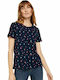 Tom Tailor Women's T-shirt Navy Blue