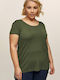 Bluze Damă T-shirt Kaki