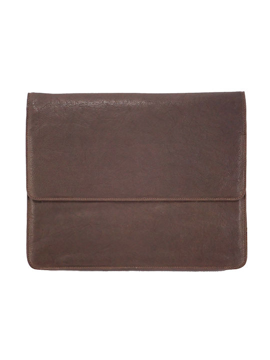Leather briefcase MYBAG 206 DARK BROWN coffee