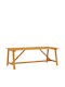 Outdoor Dinner Wood Table Natural 206x100x74cm