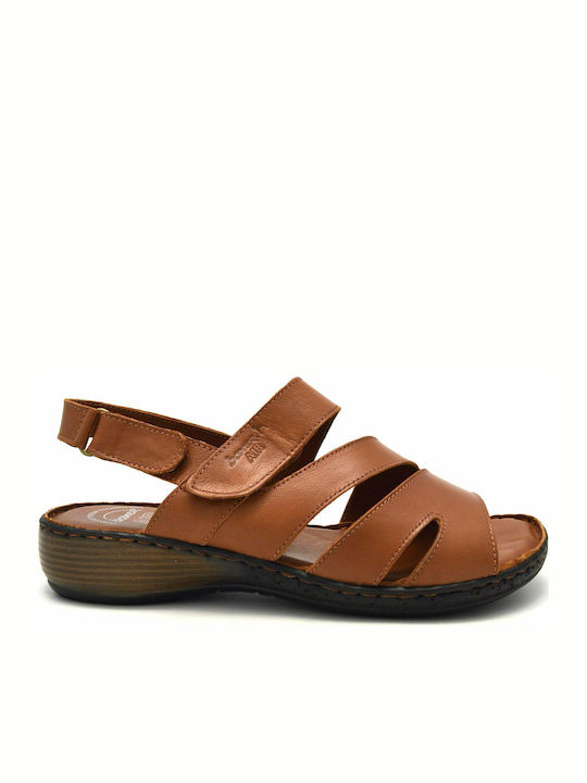Boxer Leder Flache Sandalen für Damen Anatomisc...
