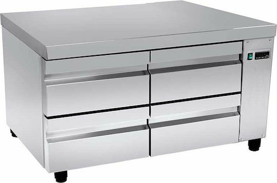Niki Inox Werkbank-Kühlschrank ohne Kompressor H64xB105xT70cm