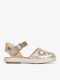Kids Espradrilles with Adjustable Metal Clasp Gold