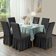 Ehome Elastic Cover for Chair Dark grey with back and side panels 6 pcs 6pcs EH-0669