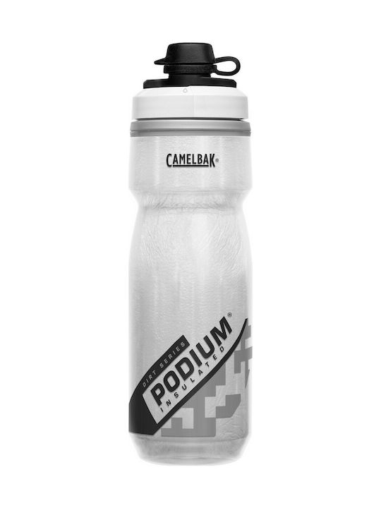 Camelbak Podium Dirt Series Chill Cycling Plastic Water Bottle 620ml White
