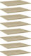 vidaXL Rectangular Bookcase Shelf made of Chipboard Sonoma 60x50x1.5cm 805273 8 Pieces