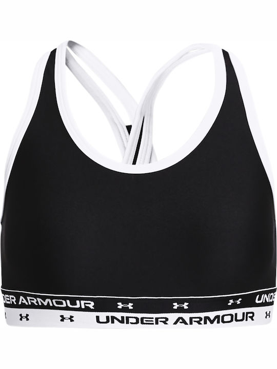 Under Armour Crossback Solid Παιδικό Μπουστάκι Μαύρο