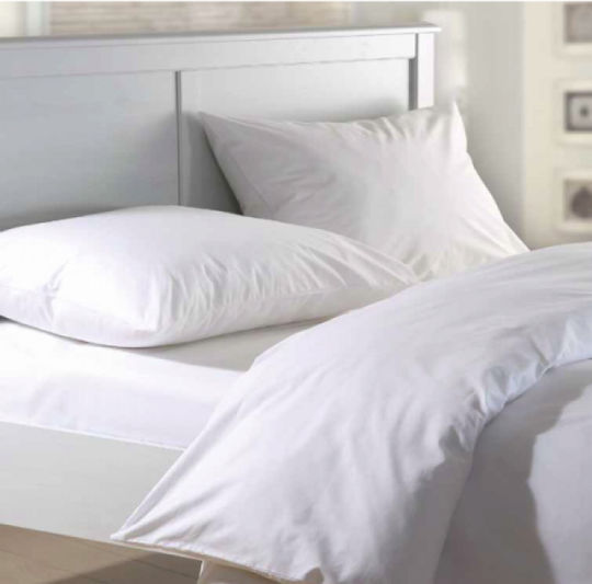 Mc Decor Σετ Σεντόνια Ημίδιπλα 180x250εκ. Λευκό (3τμχ)
