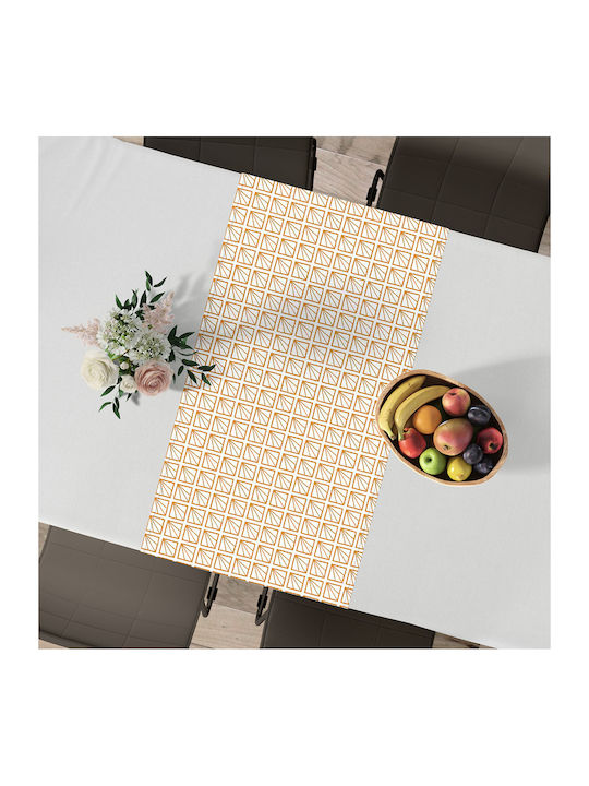Lino Home Mayabeque Cotton & Polyester Tablecloth Runner 201 Gold 45x145cm