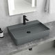 Karag LT 2173 Aufsatzwaschbecken Porzellan 50x42x12cm Grey Matt