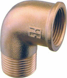 Lalizas Pipe Elbow Fitting Brass 2" Male/Female 90069