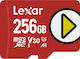 Lexar microSDXC 256GB Clasa 10 U3 V30 A1 UHS-I