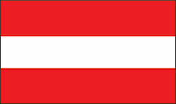 Flag of Austria with a stake 45x30cm