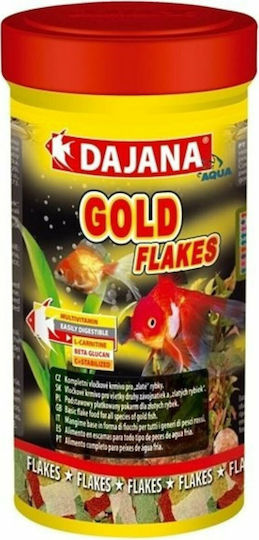 Dajana Gold Goldfish Food Flakes with Spirulina 250ml 50gr