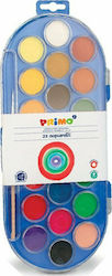 Primo Set of Watercolours Multicolored with Brush 22pcs 114A22S