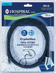 Viospiral EPDM Shower Hose Knitting 150cm Black