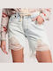 46I Women's Jean Shorts Blue