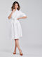 Ralph Lauren Summer Midi Shirt Dress Dress White