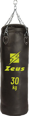 Zeus Synthetic Filled Punching Bag 30kg 100cm Black