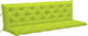 vidaXL Garden Swing Cushion with Backrest Bright Green 200x50cm
