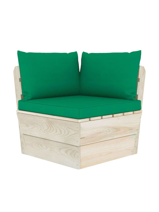 Corner Sofa Outdoor from Pallets with Pillows 6...
