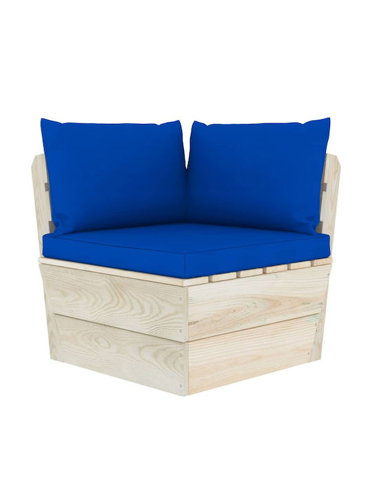 Corner Sofa Outdoor from Pallets with Pillows 6...
