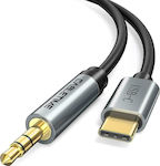 Cabletime Regular USB 2.0 Cable USB-C male - 3.5mm male Μαύρο 1m (C160)