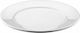 Plast Port Plate Shallow Plastic White with Diameter 23cm