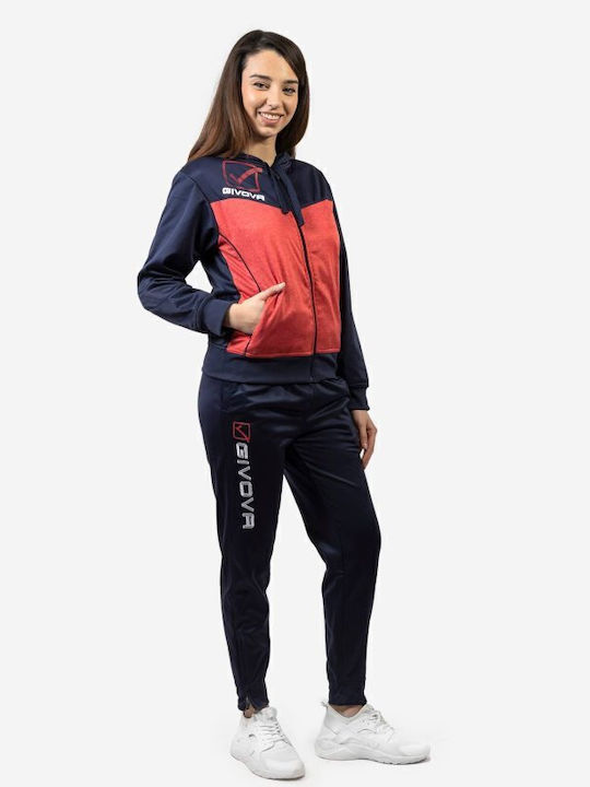 Givova Tuta Visa с Ластик Navy / Red