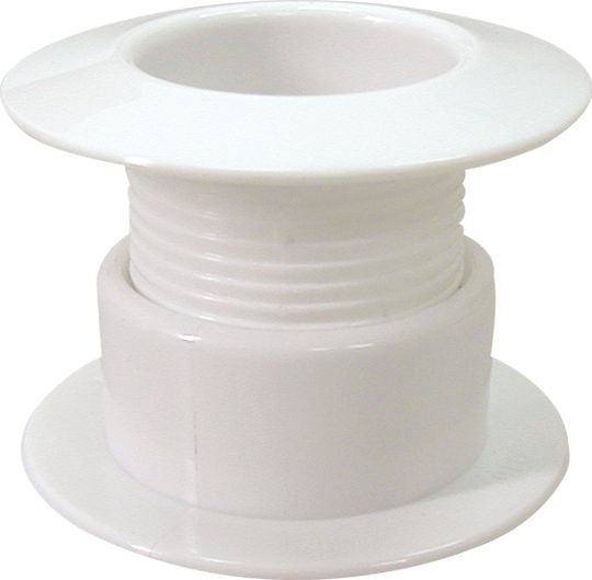 Lalizas Boat Gutter Adjustable Telescopic Drainage 48-75mm White