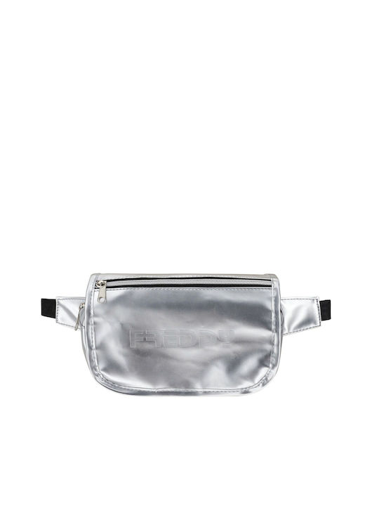 Freddy Magazin online pentru femei Piele Bum Bag pentru Talie Argint
