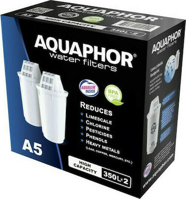 Aquaphor Filtru de Apă de Schimb pentru Cană din Carbon Activ A5 2buc