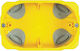 Legrand Bticino Walled Junction Box for Plasterboard IP44 3 Pieces in Yellow Color