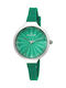 Watch with Green Leather Strap RA336615