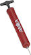 Amila Ballpumpe Hand Fußballpumpe 20,5 cm Rot