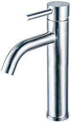 Karag Artemis Αναμεικτική Μπαταρία Νιπτήρα Ψηλή Inox Ασημί