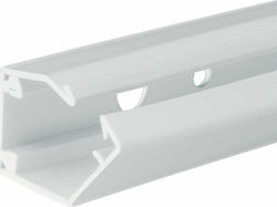 Hager Tehalit Flex Canal de Cablu cu suport perforat din Plastic 20x21mm Alb
