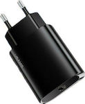 Usams Φορτιστής Χωρίς Καλώδιο με Θύρα USB-C 20W Power Delivery Μαύρος (US-CC131 T39)