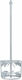 Benman DLX 152M Glue / Mortars Mixing Paddle M14 150x590mm 71963