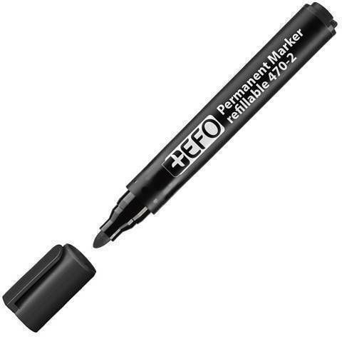 +Efo 470-2 F Permanent Marker 3mm Black