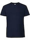 Fruit of the Loom Ringspun Premium T Ανδρικό Διαφημιστικό T-shirt Κοντομάνικο Deep Navy