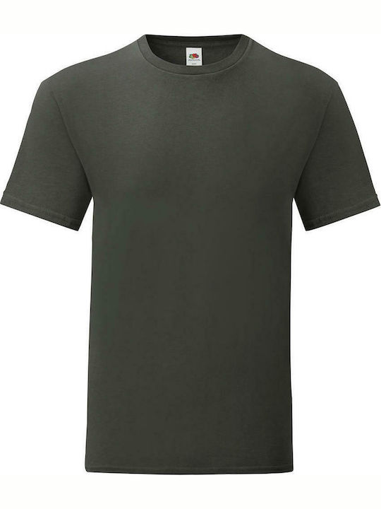 Fruit of the Loom Iconic 150 T Ανδρικό Διαφημιστικό T-shirt Κοντομάνικο Light Graphite