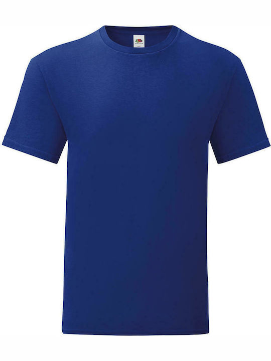 Fruit of the Loom Iconic 150 T Ανδρικό Διαφημιστικό T-shirt Κοντομάνικο Cobalt Blue