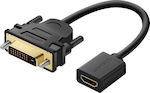 Ugreen Konverter DVI-D männlich zu HDMI weiblich Schwarz 1Stück (20118)