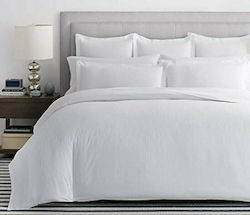 Hotel Sheet White King Size 260x295cm Cotton 1pcs