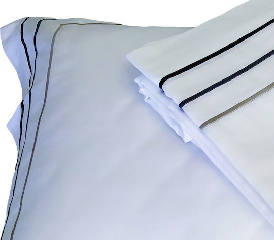 Hotel Sheet White Semi-Double 190x295cm Cotton 1pcs