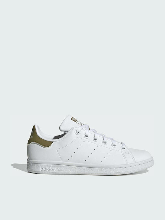 Adidas Παιδικά Sneakers Stan Smith Cloud White / Cloud White / Wild Moss